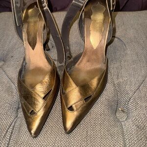 Nine West Elegant Gold Women's Heels